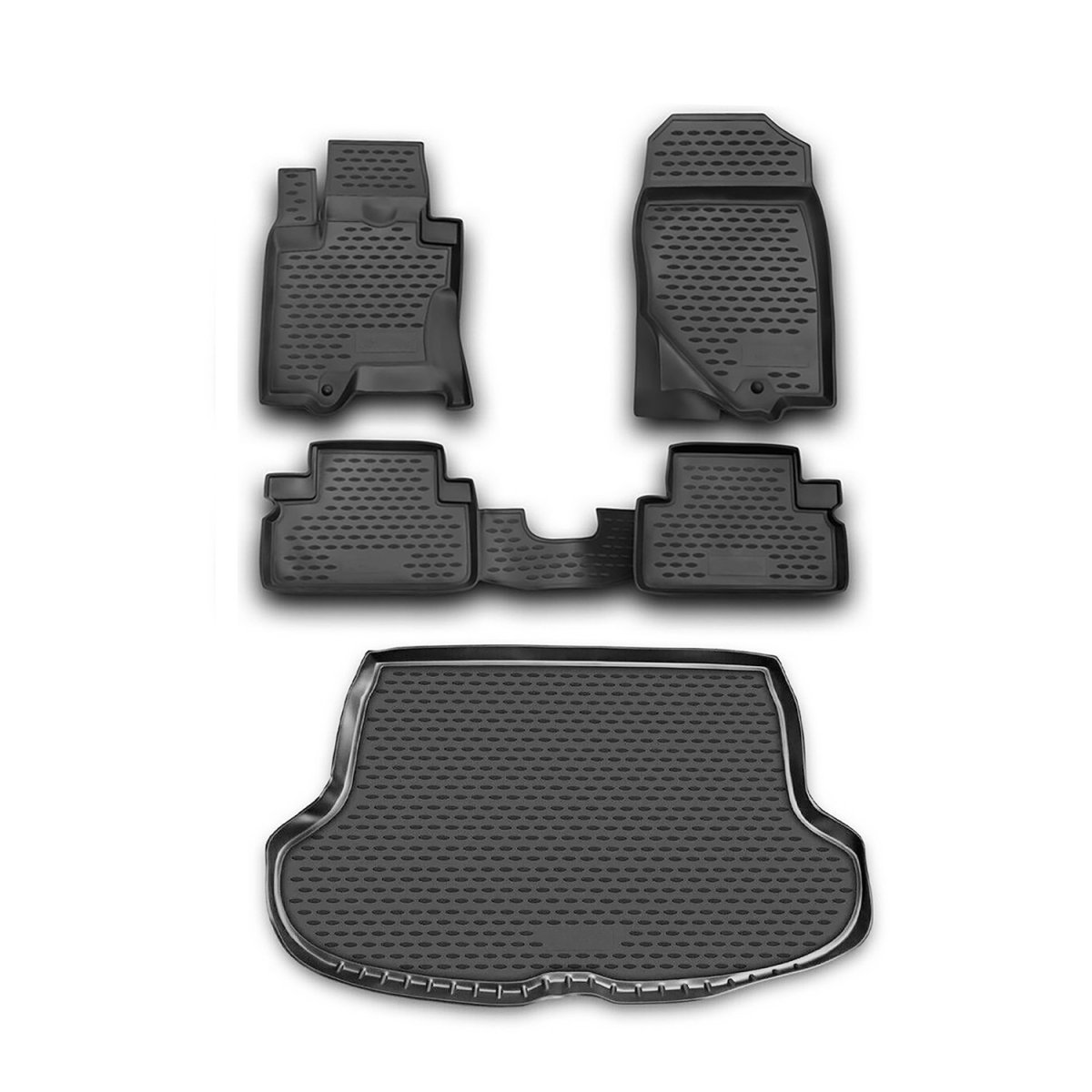 INFINITI EX35 3D Floor-Trunk Mats - Omac - Black - '08-'13 INFINITI EX35 3D Floor-Trunk Mats - Omac - Black - '08-'13